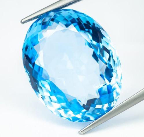 Zonder Minimumprijs Topaas - 37.29 ct - Antwerp Laboratory, Sieraden, Tassen en Uiterlijk, Edelstenen