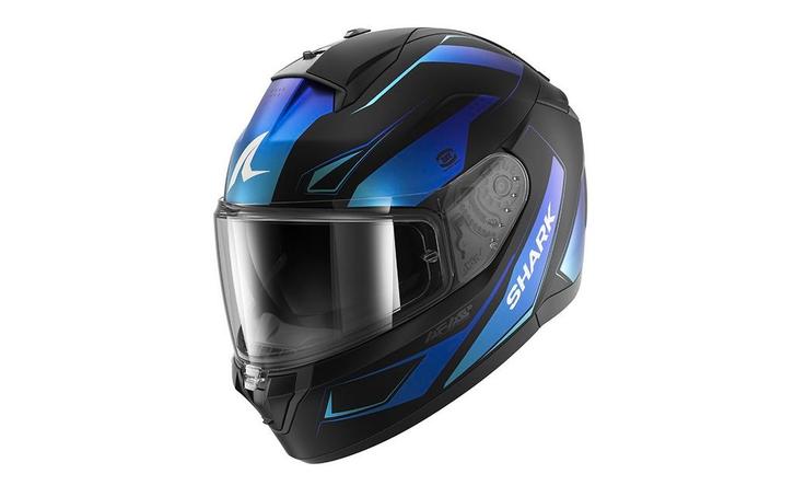 Shark Ridill 2 MEKARIUM - Zwart / Blauw, Motoren, Kleding | Motorhelmen, M, Shark, Integraalhelm, Verzenden