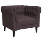 Chesterfield Fauteuil - Donkerbruin Retourdeal: Thuis Rel..., Huis en Inrichting, Fauteuils, Nieuw, Ophalen of Verzenden, 75 tot 100 cm