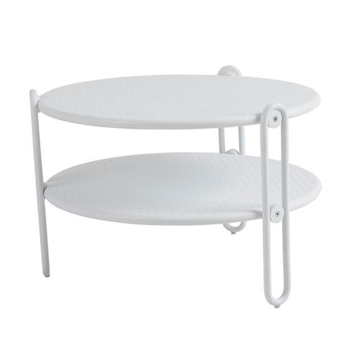 *WOONWINKEL* Bodio Amin Ronde Salontafel Buiten Wit, Tuin en Terras, Tuinsets en Loungesets, Nieuw, Verzenden