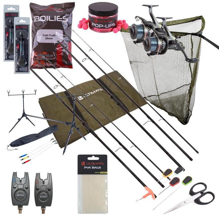 Ultimate Adventure Mega Carp Set, Watersport en Boten, Hengelsport | Algemeen, Nieuw, Verzenden