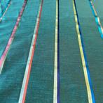 Elegant groen weefsel van natuurlijke vezel met glanzende