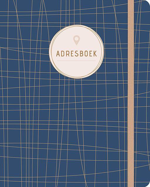 Adresboek (groot) - Dark Blue 9789044753462, Boeken, Overige Boeken, Zo goed als nieuw, Verzenden