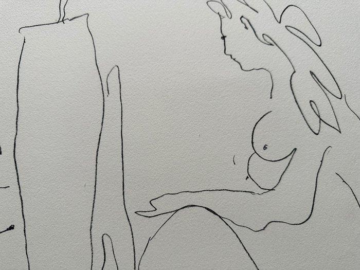 Pablo Picasso (1881-1973) - Le peintre et son modéle 1962, Antiek en Kunst, Antiek | Overige Antiek