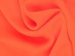 Chiffon stof - Neon oranje - Per 15 of 50 meter, 200 cm of meer, Nieuw, Oranje, Polyester