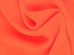 Chiffon stof - Neon oranje - Per 15 of 50 meter, 120 cm of meer, Oranje, Ophalen of Verzenden, Polyester