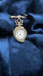 Broche - 14 karaat Platina, Witgoud, Zilver - Antiek, Sieraden, Tassen en Uiterlijk, Antieke sieraden