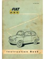 1957 FIAT 600 INSTRUCTIEBOEKJE ENGELS, Auto diversen, Handleidingen en Instructieboekjes