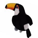 Pluche toekan tropische vogel knuffel 14 cm - Knuffel vogels, Kinderen en Baby's, Nieuw, Verzenden