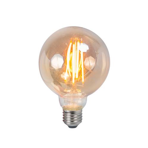 E27 dimbare LED lamp G95 smoke 5W 380 lm 2200K, Huis en Inrichting, Lampen | Losse lampen, Nieuw