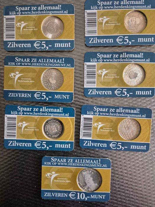 Nederland. Coin Card 2004/2007 (7 stuks) (Zonder, Postzegels en Munten, Munten | Europa | Euromunten