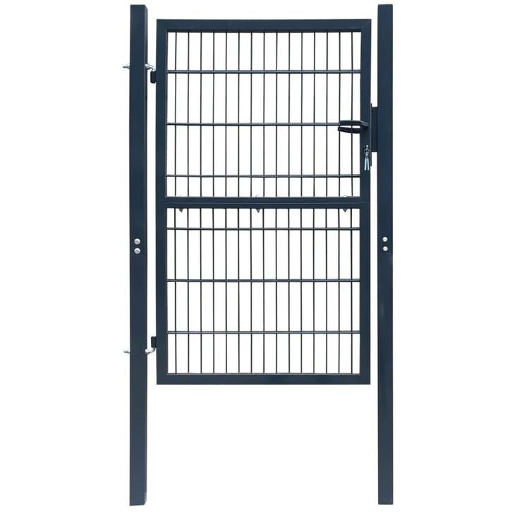 vidaXL Poort dubbelstaafmat (enkel) 106x190 cm, Tuin en Terras, Tuinpoorten, Nieuw, Verzenden