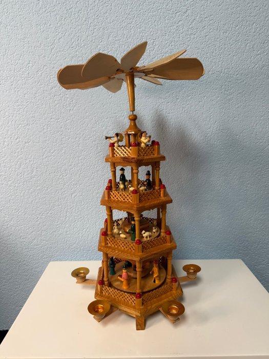 Kerststal - Hout - Kerstpiramide, Diversen, Kerst