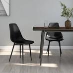 Design Eetkamerstoelen Zwart () - Retourdeal! 2 stuks, Huis en Inrichting, Stoelen, Twee, Zwart, Nieuw, Ophalen of Verzenden