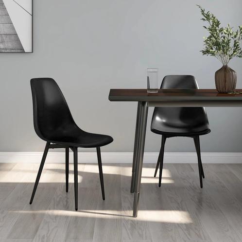 Design Eetkamerstoelen Zwart () - Retourdeal! 2 stuks, Huis en Inrichting, Stoelen, Twee, Zwart, Nieuw, Ophalen of Verzenden