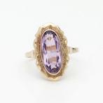 Zonder minimumprijs - Ring - 9 kt. Geel goud Amethist, Nieuw