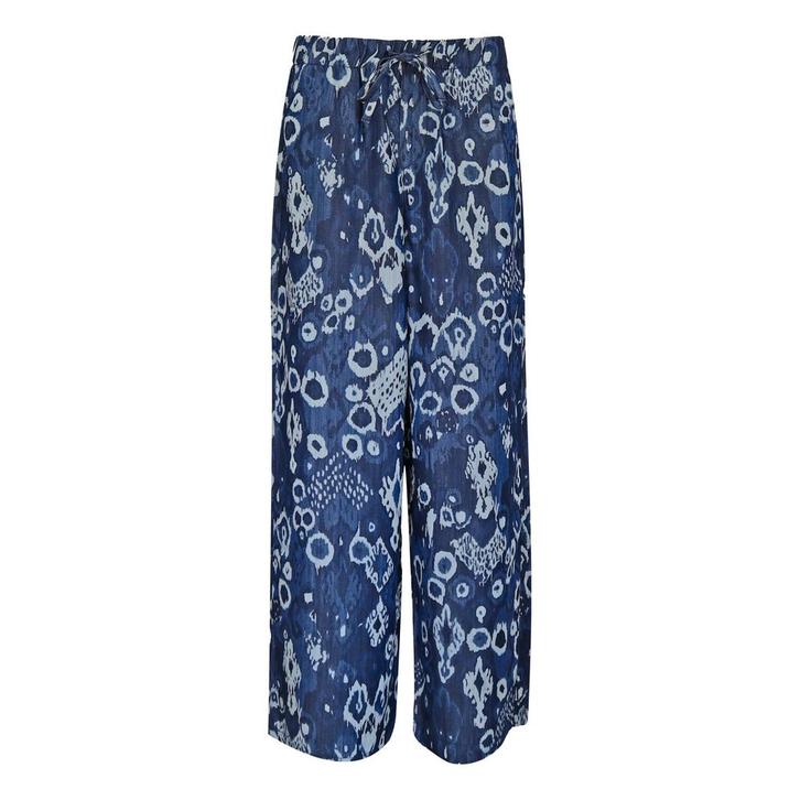 MAC • blauwe Wide summer clean broek • 36, Kleding | Dames, Broeken en Pantalons, Blauw, Nieuw, Maat 36 (S), Verzenden