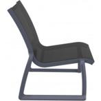(MDK-107207) Siesta Pacific Lounge Chair donkergrijs - zwart, Huis en Inrichting, Stoelen, Ophalen of Verzenden, Nieuw, Zwart