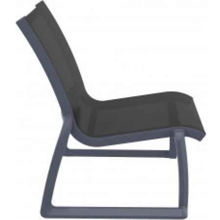 (MDK-107207) Siesta Pacific Lounge Chair donkergrijs - zwart, Huis en Inrichting, Stoelen, Zwart, Nieuw, Ophalen of Verzenden