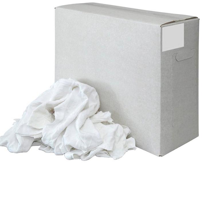 Witte tricot lappen per 10kg WTL10, Doe-het-zelf en Verbouw, Schildersmaterialen, Nieuw, Ophalen of Verzenden