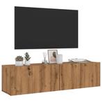 vidaXL Tv-wandmeubel 120x30x30 cm bewerkt hout artisanaal, Huis en Inrichting, Verzenden, Nieuw, Overige houtsoorten