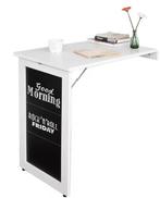 Wandklaptafel met Plank – Wit MDF, 50x75x76 cm, Verzenden, Nieuw