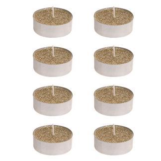 Waxinelichtjes | PerfectLED | 8 stuks (6 Branduren, Goud), Huis en Inrichting, Woonaccessoires | Kandelaars en Kaarsen, Nieuw