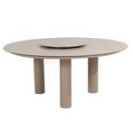 4 Seasons Donato tuintafel Ø160 cm latte incl Lazy Susan, Verzenden, Nieuw