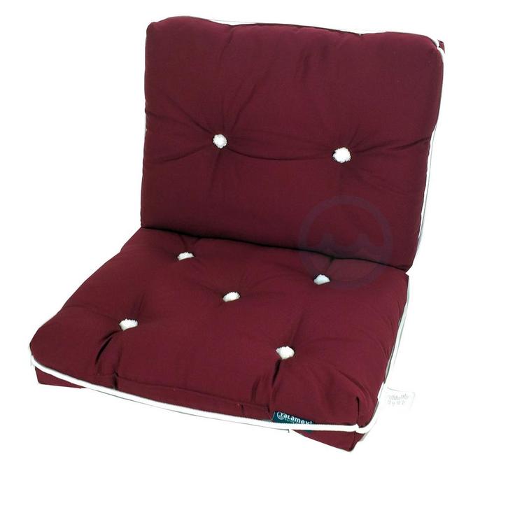 Bootkussen - Kapokkussen Bordeaux Rood-Kussen effen rood, en, Watersport en Boten, Bootonderdelen, Nieuw, Ophalen of Verzenden