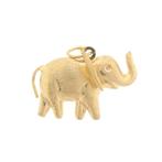 Gouden hanger van een olifant (Hanger of bedel), Sieraden, Tassen en Uiterlijk, Bedels, Ophalen of Verzenden, Gebruikt, Goud, Overige merken