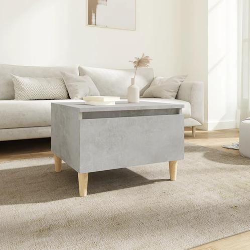vidaXL Bijzettafel 50x46x35 cm bewerkt hout betongrijs, Huis en Inrichting, Tafels | Bijzettafels, Nieuw, Verzenden