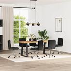 vidaXL Eetkamerstoelen 6 st kunstleer zwart, Huis en Inrichting, Stoelen, Verzenden, Nieuw, Zwart