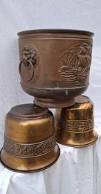 Pot (3) - Koper - 3 x koperen pot