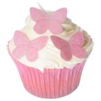 Culpitt Ouwel Vlinders Roze 23x30mm 42st., Hobby en Vrije tijd, Taarten en Cupcakes maken, Verzenden, Nieuw