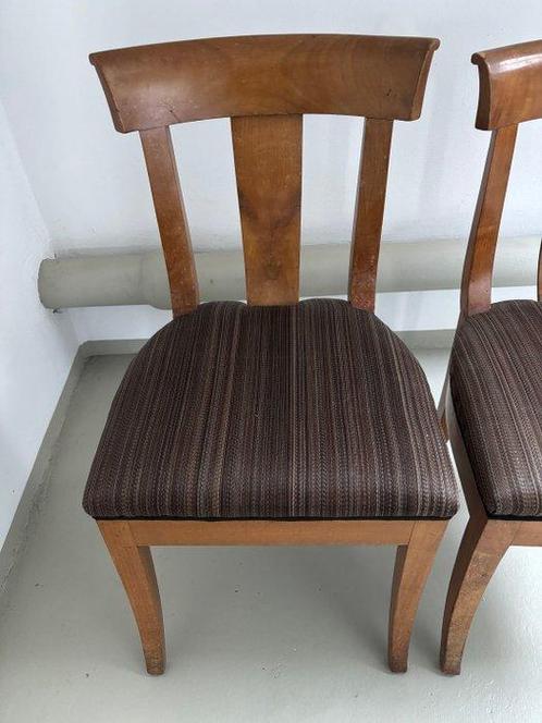 2 Kirschbaum Rosshaar Stühle - Stoel (2) - Biedermeier -, Antiek en Kunst, Antiek | Overige Antiek