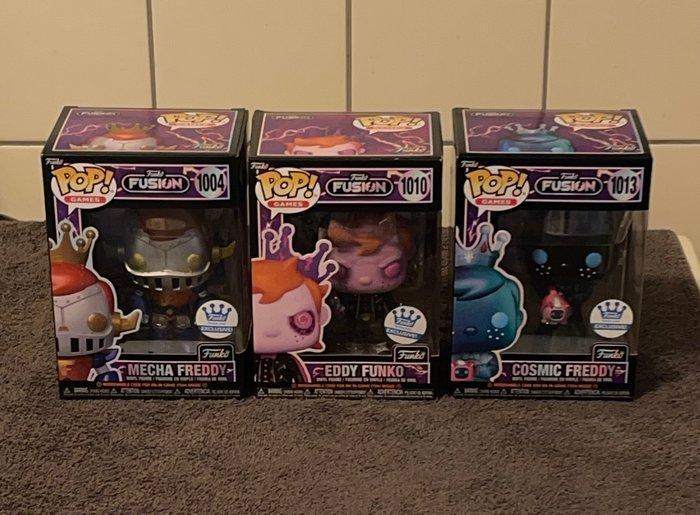 Funko - Funko Pop Freddy Funko Bundel van 3 - Mecha Freddy;, Antiek en Kunst, Antiek | Speelgoed