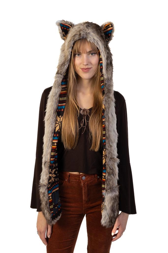 Hood Navajo Bruine Wolf Muts Sjaal Wanten Oortjes Bontmuts S, Kleding | Dames, Mutsen, Sjaals en Handschoenen, Nieuw, Ophalen of Verzenden