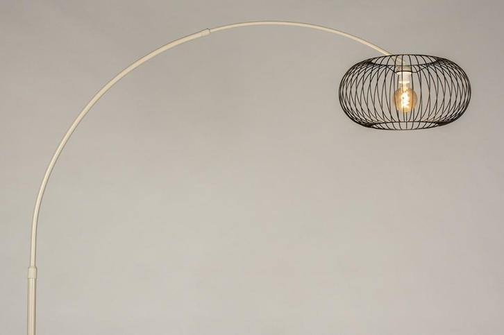 Rietveld Vloerlampen - Zwart, Beige, Zand - Metaal, Marmer, Huis en Inrichting, Lampen | Vloerlampen, Verzenden