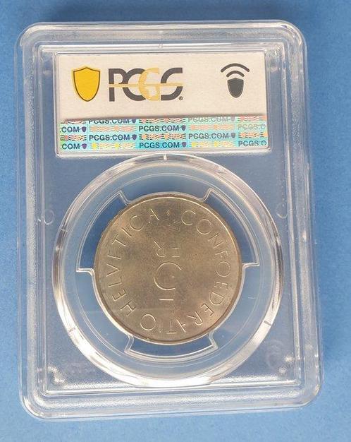 Zwitserland. 5 Francs 1963 B / MS63 (Zonder Minimumprijs), Postzegels en Munten, Munten | Europa | Niet-Euromunten