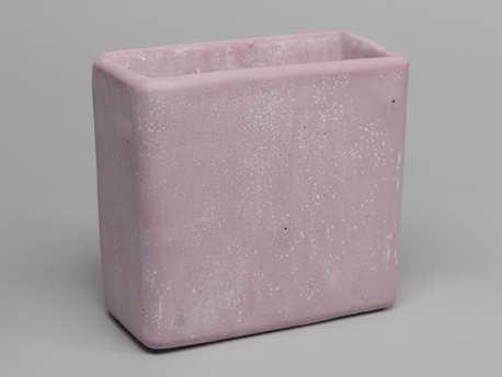 Cement flowerpot high roze 22x11x20. 5cm. large mooie, Hobby en Vrije tijd, Knutselen, Nieuw, Ophalen of Verzenden