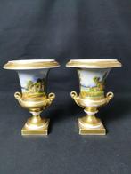 Coppia di antichi vasi/ antiche urne da camino francesi - H.