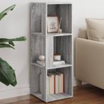 vidaXL Hoekkast 33x33x100 cm bewerkt hout grijs sonoma, Huis en Inrichting, Kasten | Overige, Verzenden, Nieuw