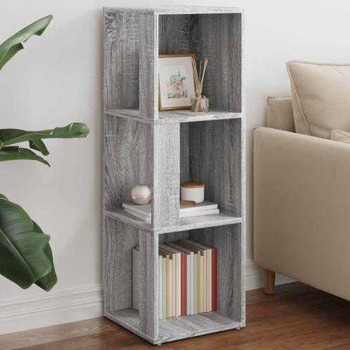 vidaXL Hoekkast 33x33x100 cm bewerkt hout grijs sonoma, Huis en Inrichting, Kasten | Overige, Nieuw, Verzenden