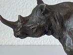 Gremo - milo - Beeld, Rhinoceros - 3 kg - 18 cm - Brons,