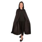 Zwarte Halloween cape met capuchon voor kids - Halloween c.., Kinderen en Baby's, Carnavalskleding en Verkleedspullen, Ophalen of Verzenden