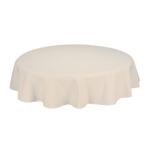 Tafelkleden Rond Off White Beige 275cm Ø - Treb SP, Huis en Inrichting, Tafelkleden, Verzenden, Nieuw