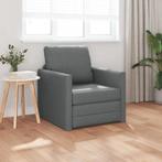 vidaXL Vloer Sofa Bed 2-in-1 Donkergrijs 74x77x81 cm Stof, Huis en Inrichting, Banken | Bankstellen, Verzenden, Nieuw, Stof, Minder dan 150 cm