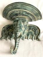 sculptuur, Elephant - 37.5 cm - Gepatineerde houten, Antiek en Kunst, Kunst | Designobjecten