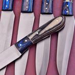 Keukenmes - Chefs knife - gevouwen staal, Pakka-hout -