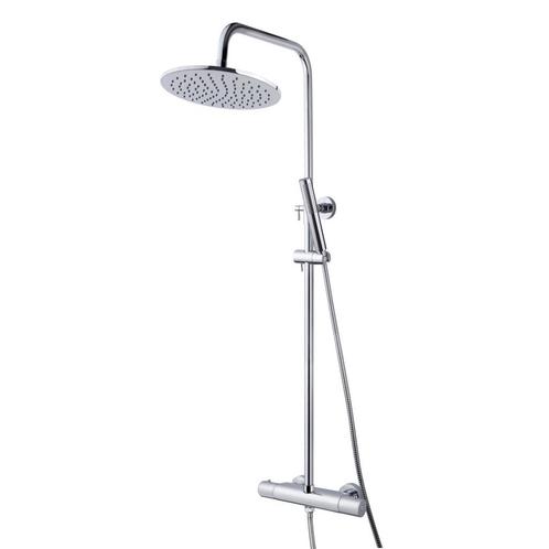Wiesbaden Caral douche-opbouwset + therm. Mengkraan chroom, Doe-het-zelf en Verbouw, Sanitair, Ophalen of Verzenden